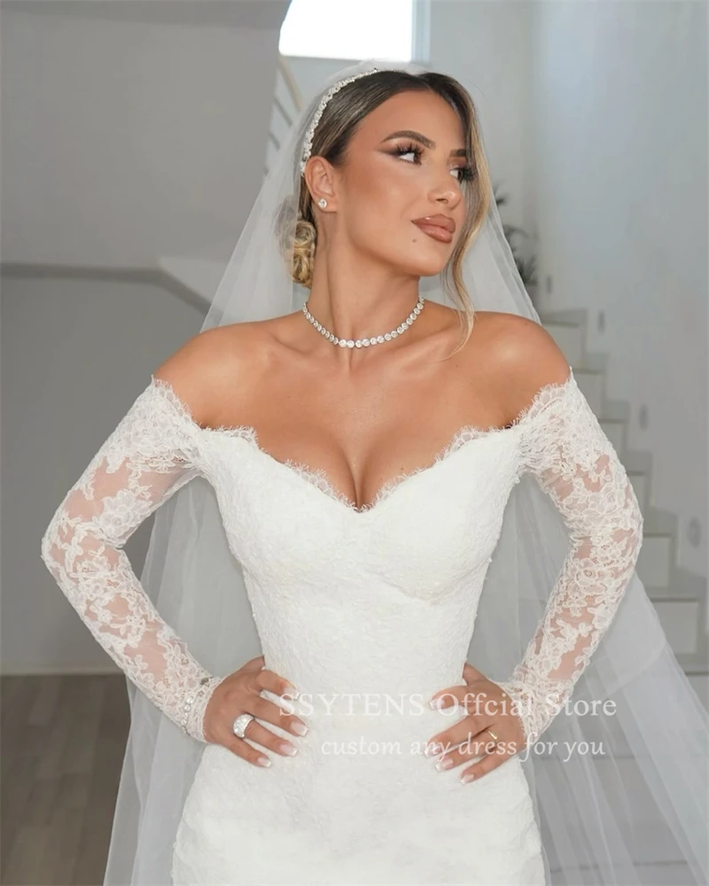 Ssytens сексуальные свадебные платья с открытыми плечами - Фотография_2