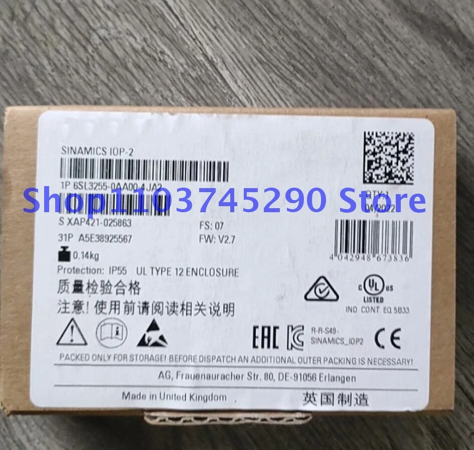 6sl3255-0aa00-4ja2 новый в коробке
