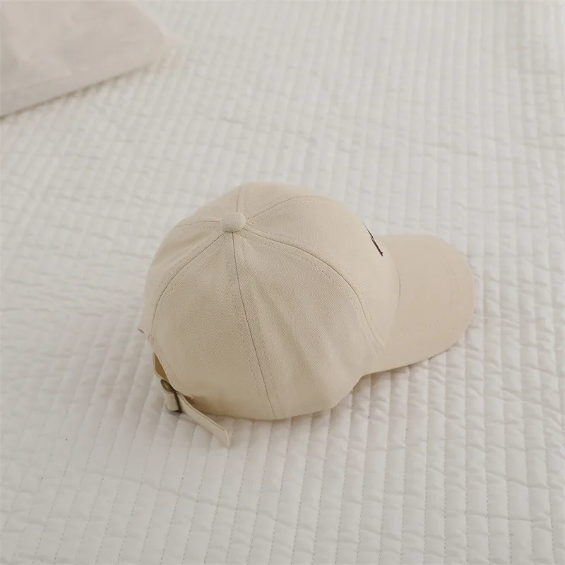 Однотонная детская бейсбольная кепка для мальчиков и девочек 2-8 лет - Фотография_4