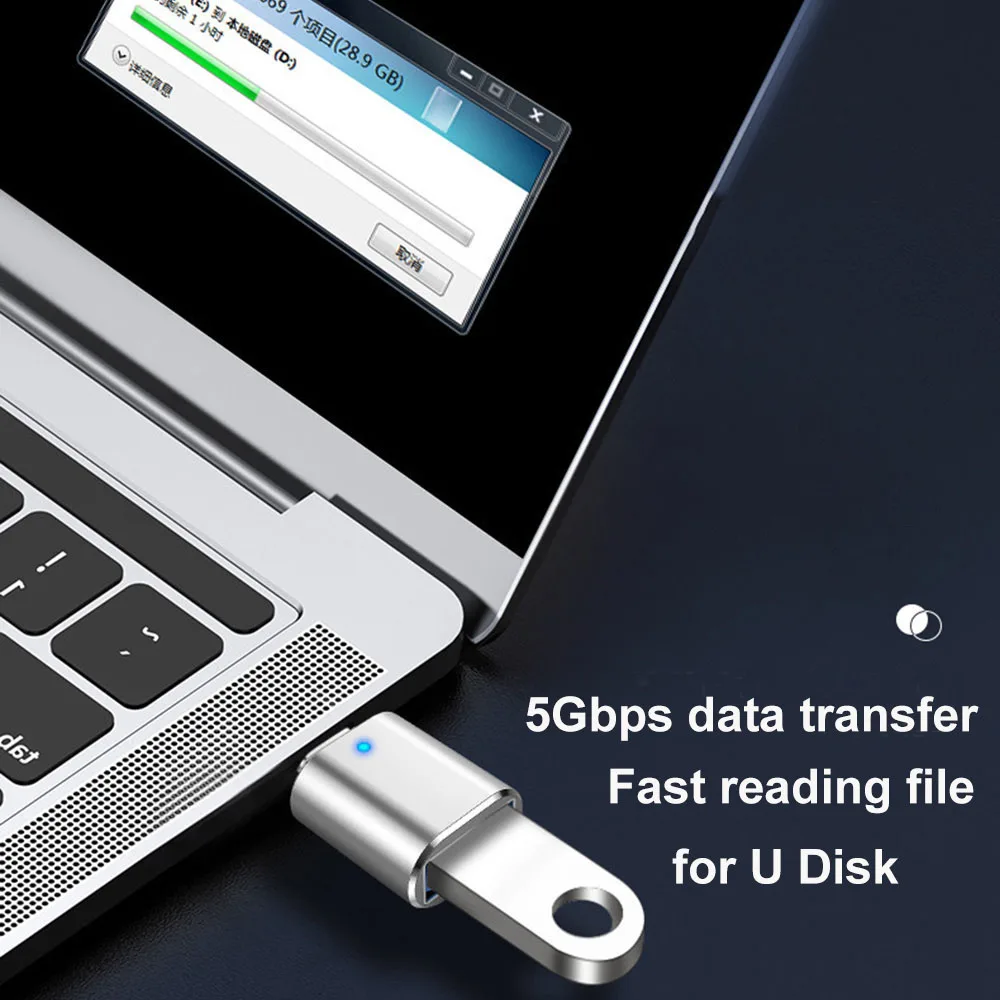 Адаптер usb 3.0 к типу c led otg - Фотография_4