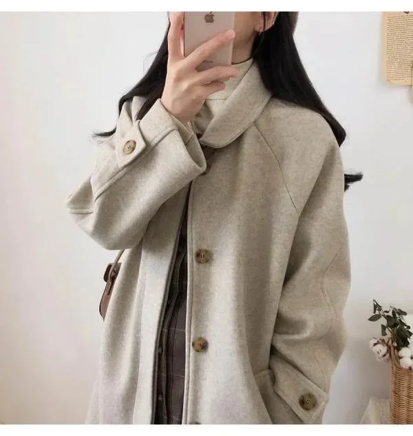 Осень-зима женское пальто из искусственной - Фотография_3