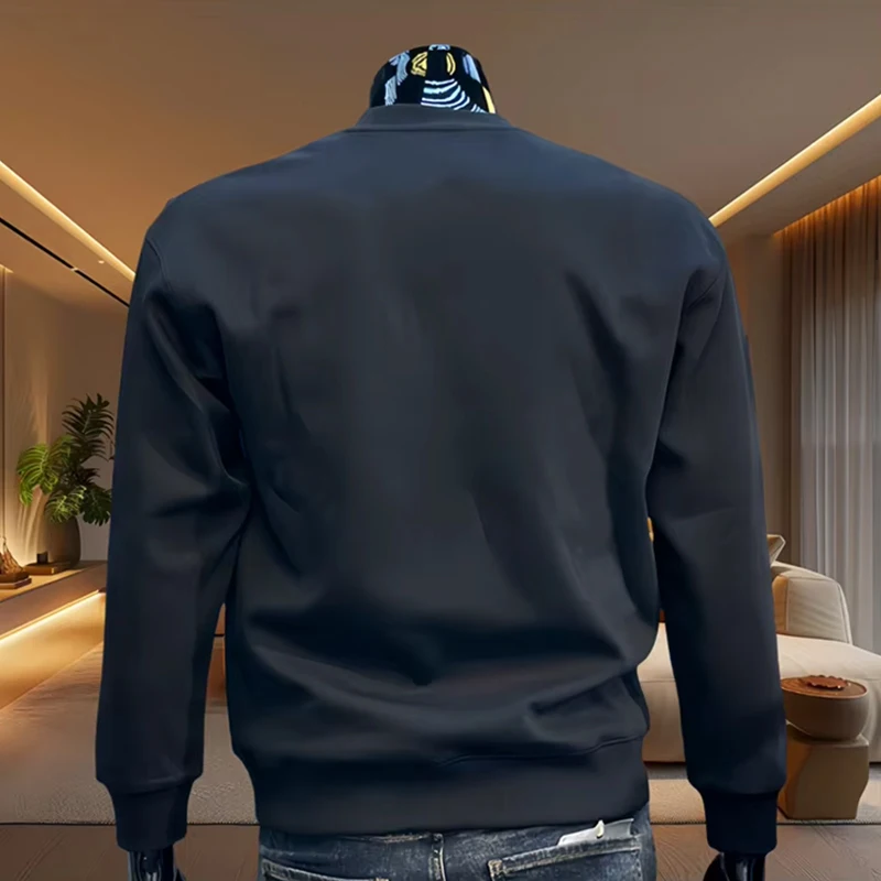 Париж, повседневные модные мужские толстовки с круглым вырезом - Фотография_4