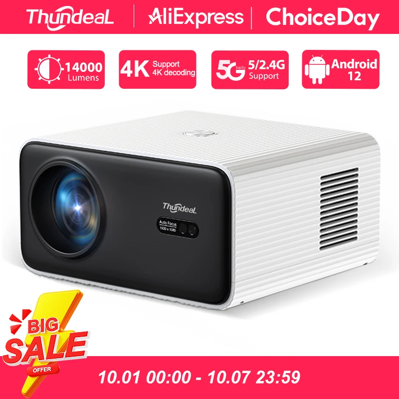 Портативный проектор full hd thundeal