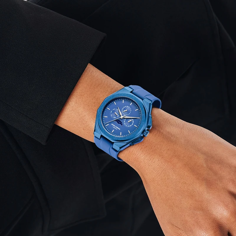 Роскошные часы daniel gorman - 2026 с лунным циферблатом и стрелками - Фотография_6