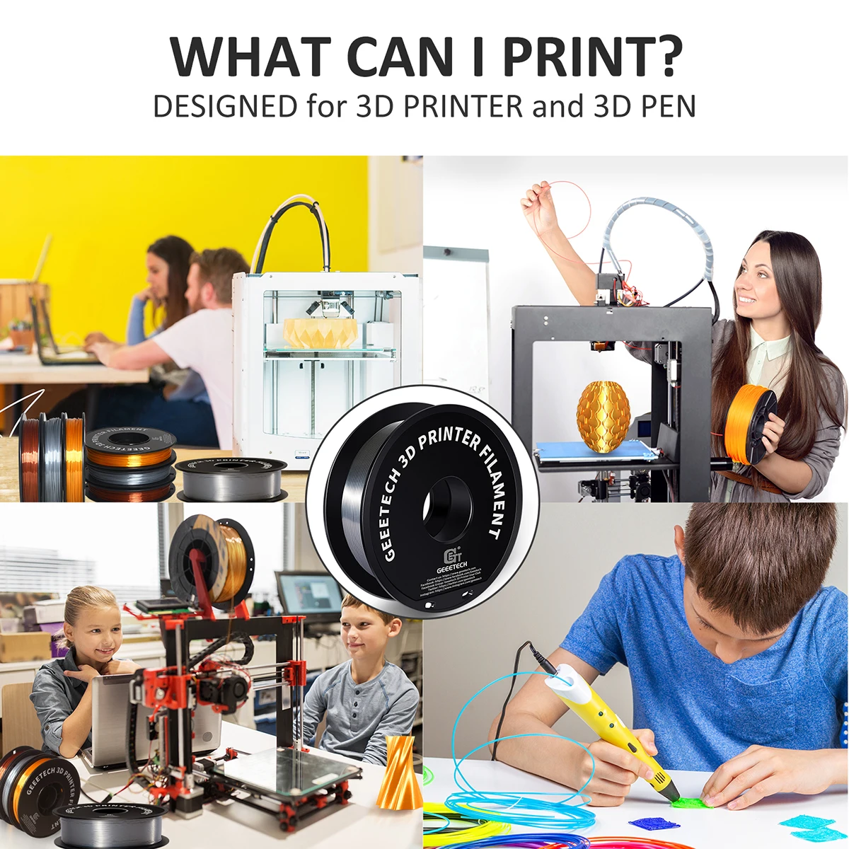 Нить для 3d-принтера geeetech pla petg пластик 1 кг 1 - Фотография_6