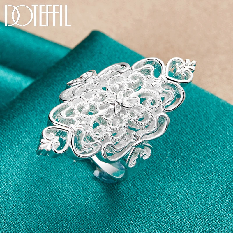 Кольцо doteffil из стерлингового серебра 925 пробы с узором - Фотография_4