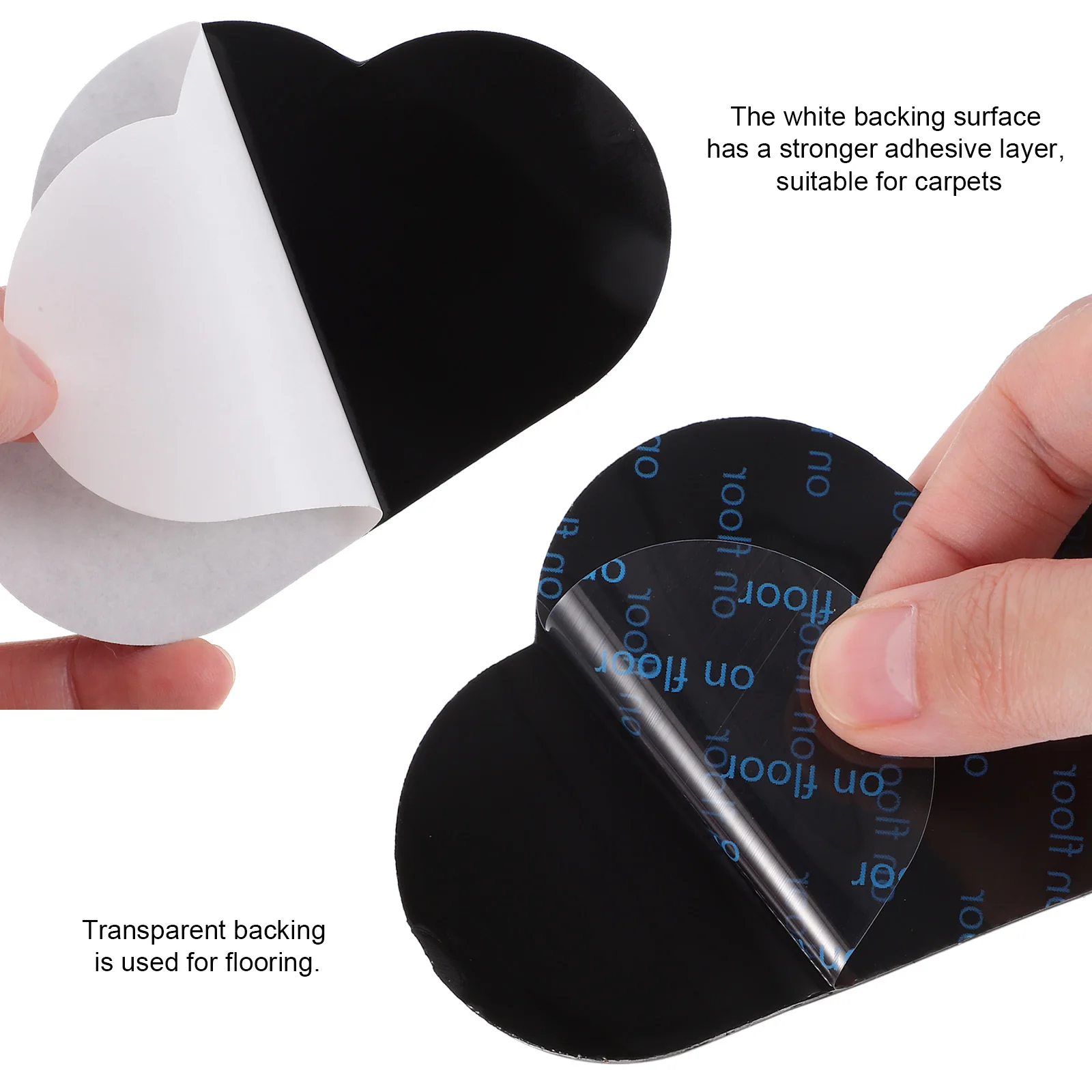 Противоскользящие подушечки для ковров в форме сердца и облака - Фотография_3