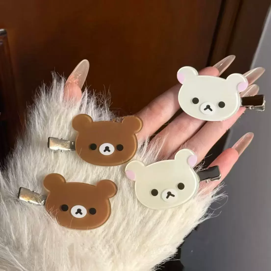 Заколка для волос с рисунком rilakkuma для девочек - Фотография_6