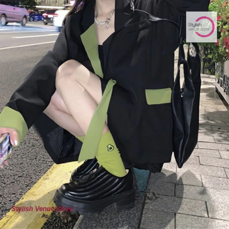 Корейская версия свободного шикарного повседневного пиджака - Фотография_3