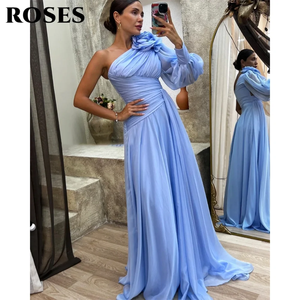 Roses фуксия элегантное платье - Фотография_2