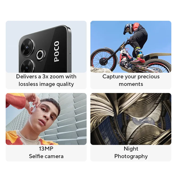 Смартфон poco m6 global version 128 гб/256 гб mediatek helio g91 ultra 6 - Фотография_5
