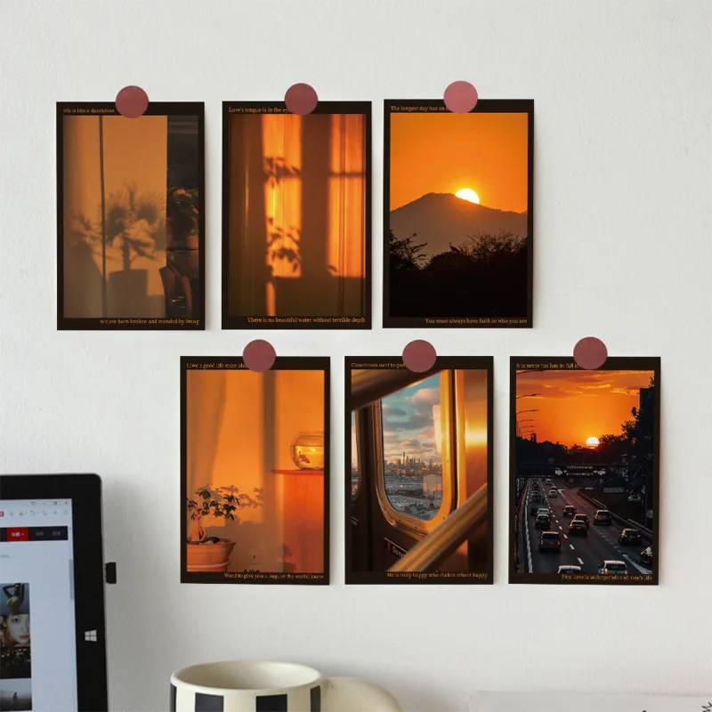 ​ ins красивый пейзаж заката открытка - Фотография_4