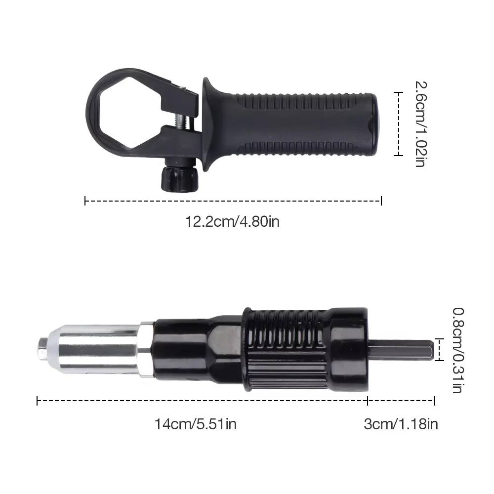 2,4-4,8 мм комплект адаптеров для электрического заклепочного пистолета - Фотография_2