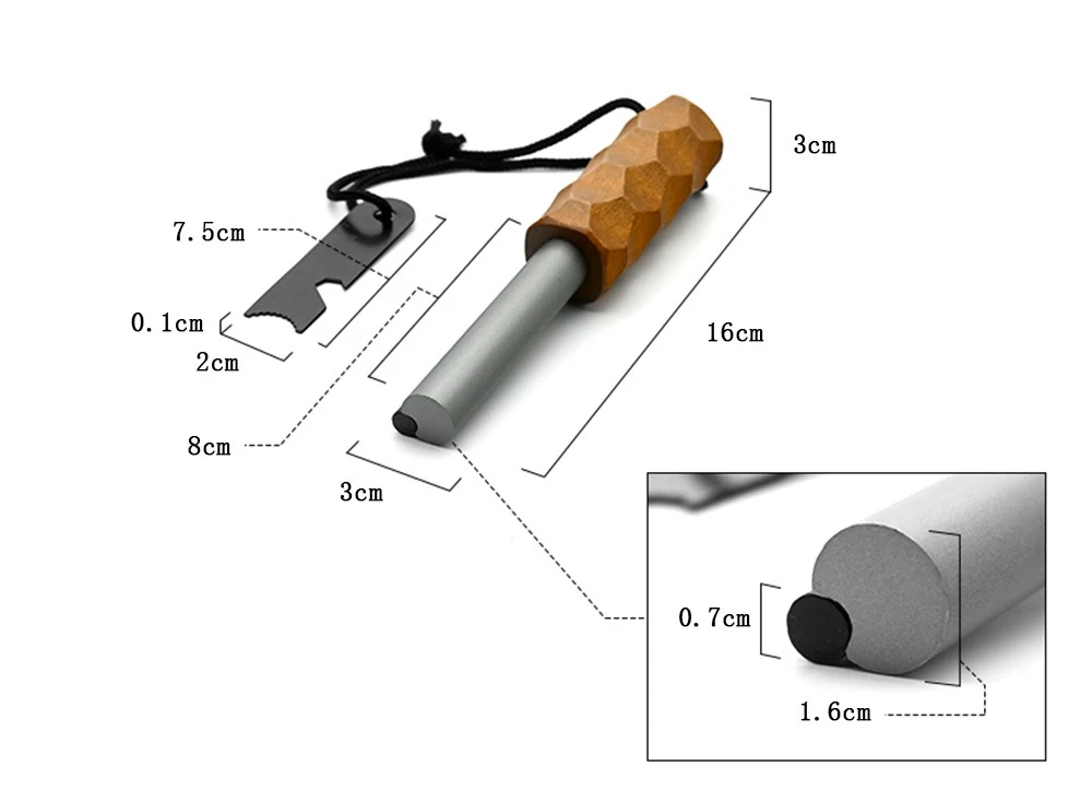 Года, многофункциональная кремневая магниевая палочка для кемпинга - Фотография_6