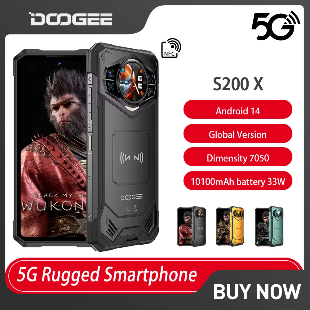 Прочный смартфон doogee s200 x 5g