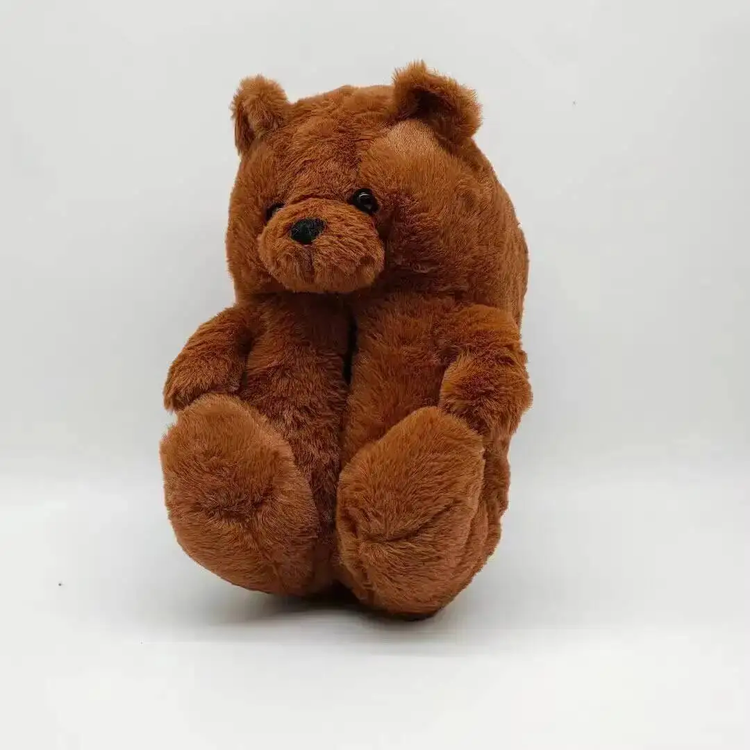 Домашние тапочки с большим мультяшным медведем - Фотография_4