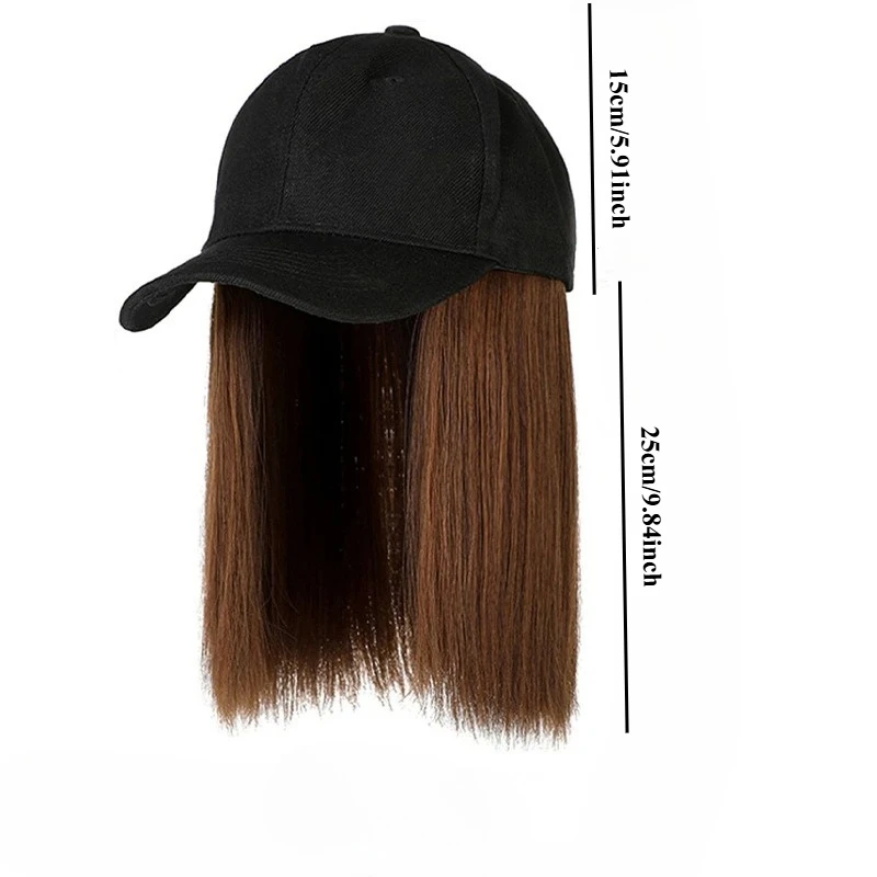 Короткий прямой парик-шляпа - Фотография_6