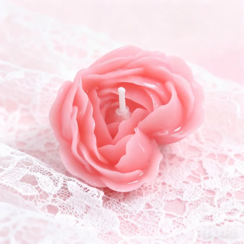 Художественные цветочные свечи в форме сердца. уникальные красные