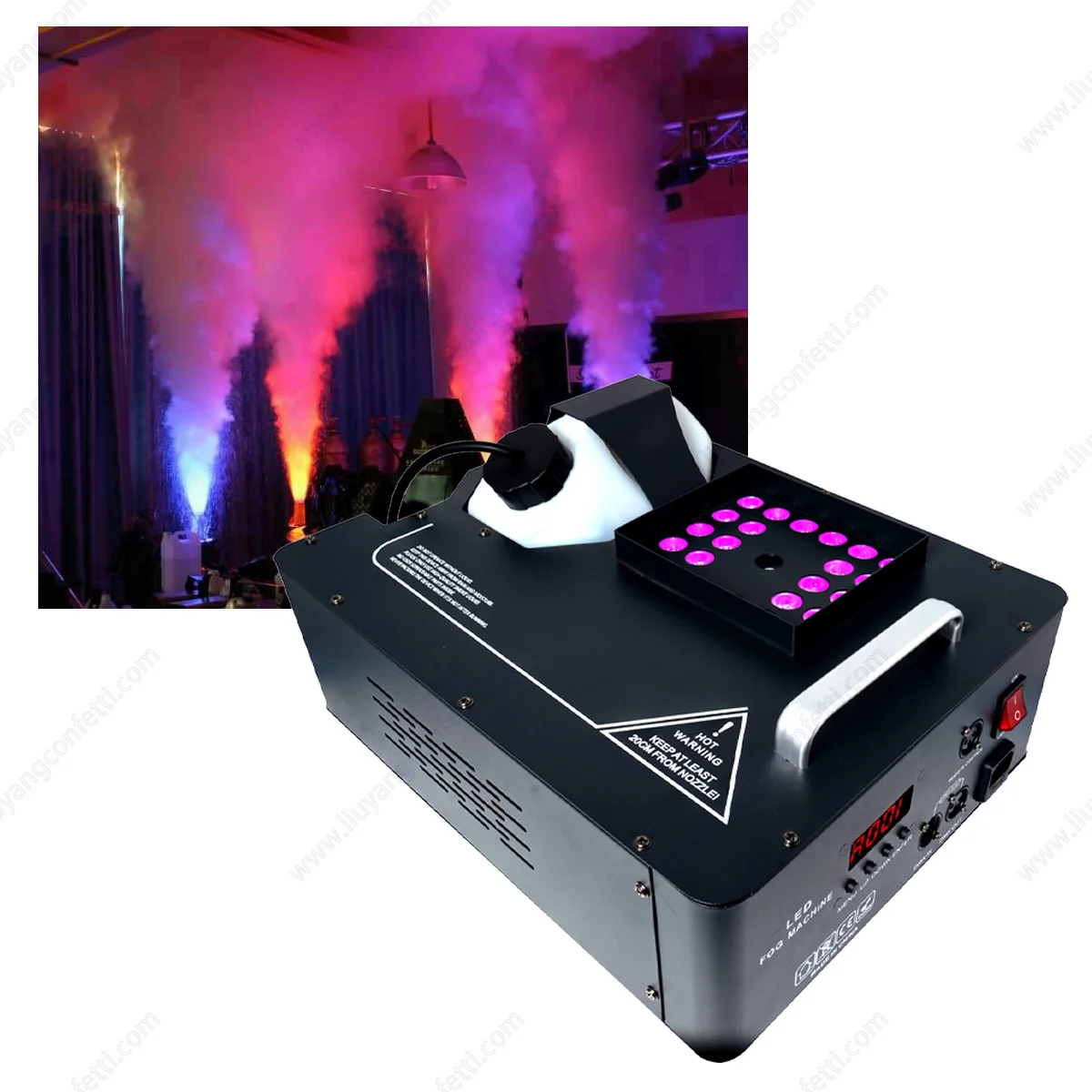 Fog machine rgb 3in1 24led вертикальная - Фотография_4