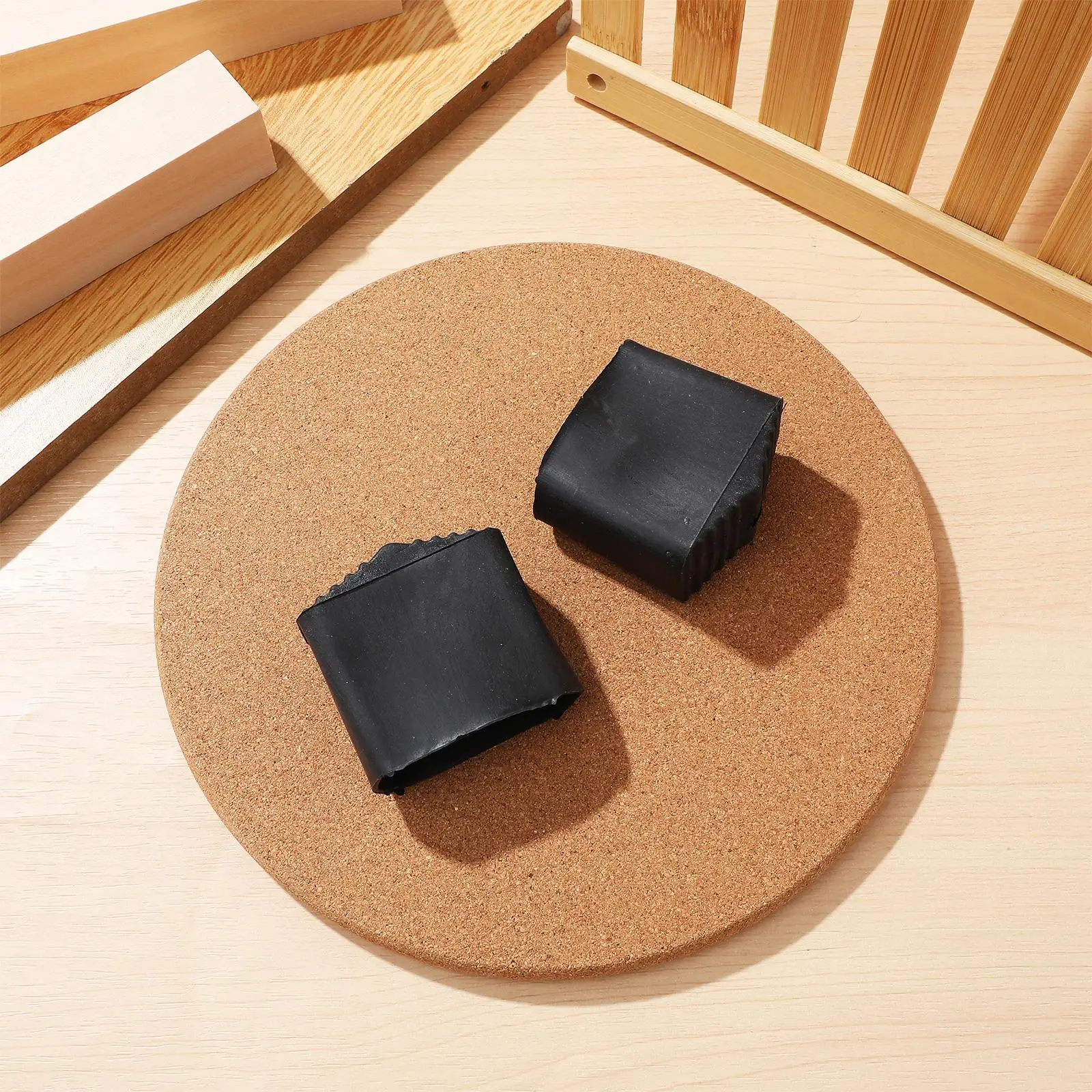 2x4 см, черные резиновые чехлы на ножки без лестницы - Фотография_4