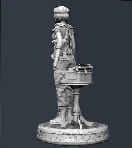 100 мм фигурка солдата из смолы для девочек - Фотография_2