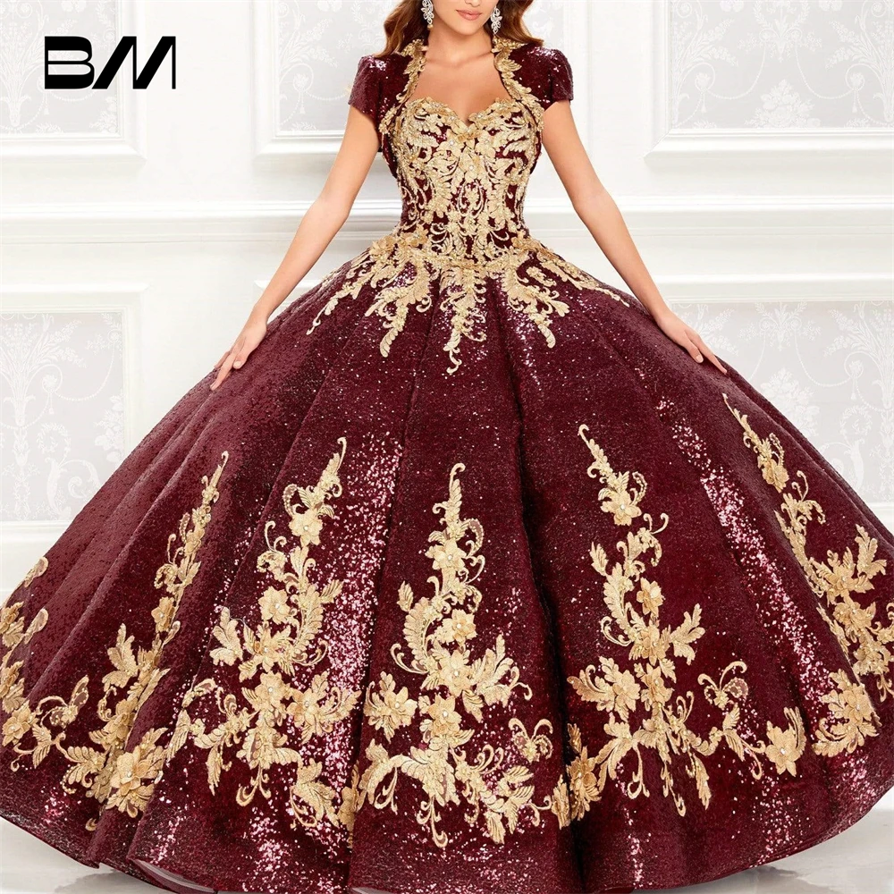Vestidos de 15 quinceañera бордовое