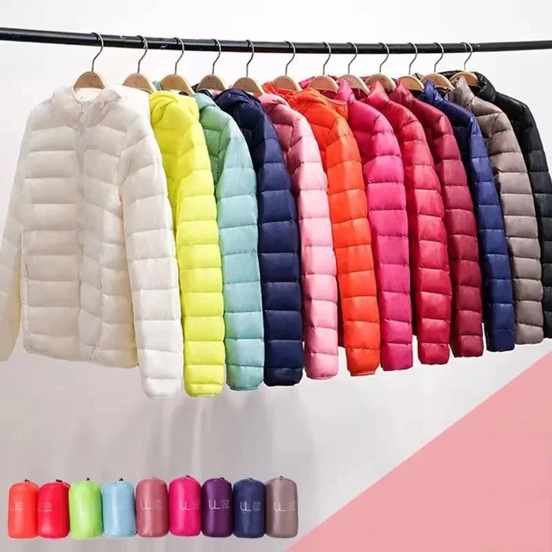 Duck down jacket women ultra light - Фотография_2