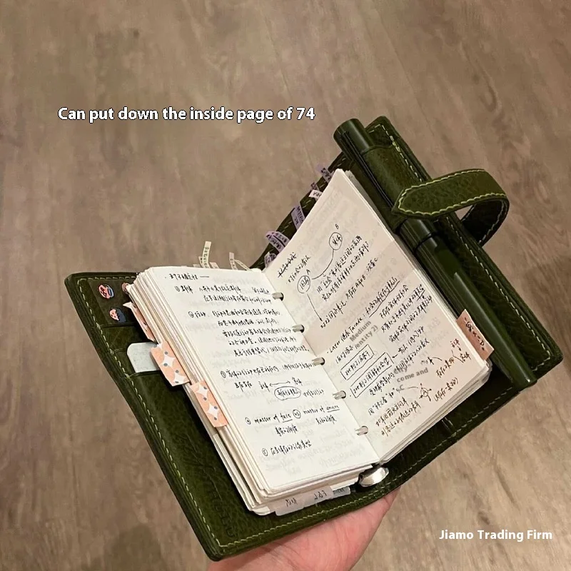 Новый блокнот m5 с зелеными кожаными - Фотография_2