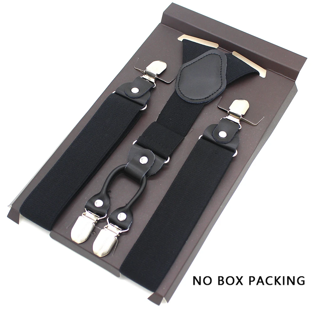 Модные подтяжки из кожи из сплава с 4 зажимами - Фотография_6