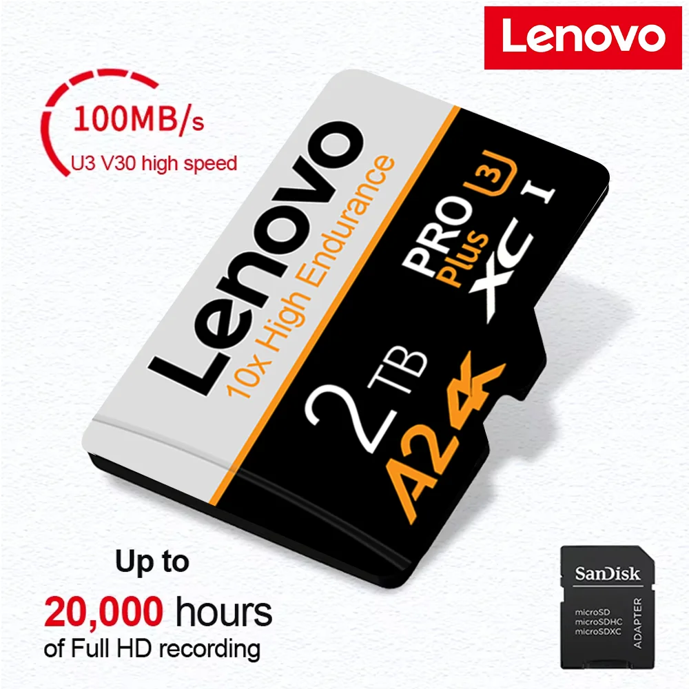 Карта памяти lenovo 2tb 1tb class10
