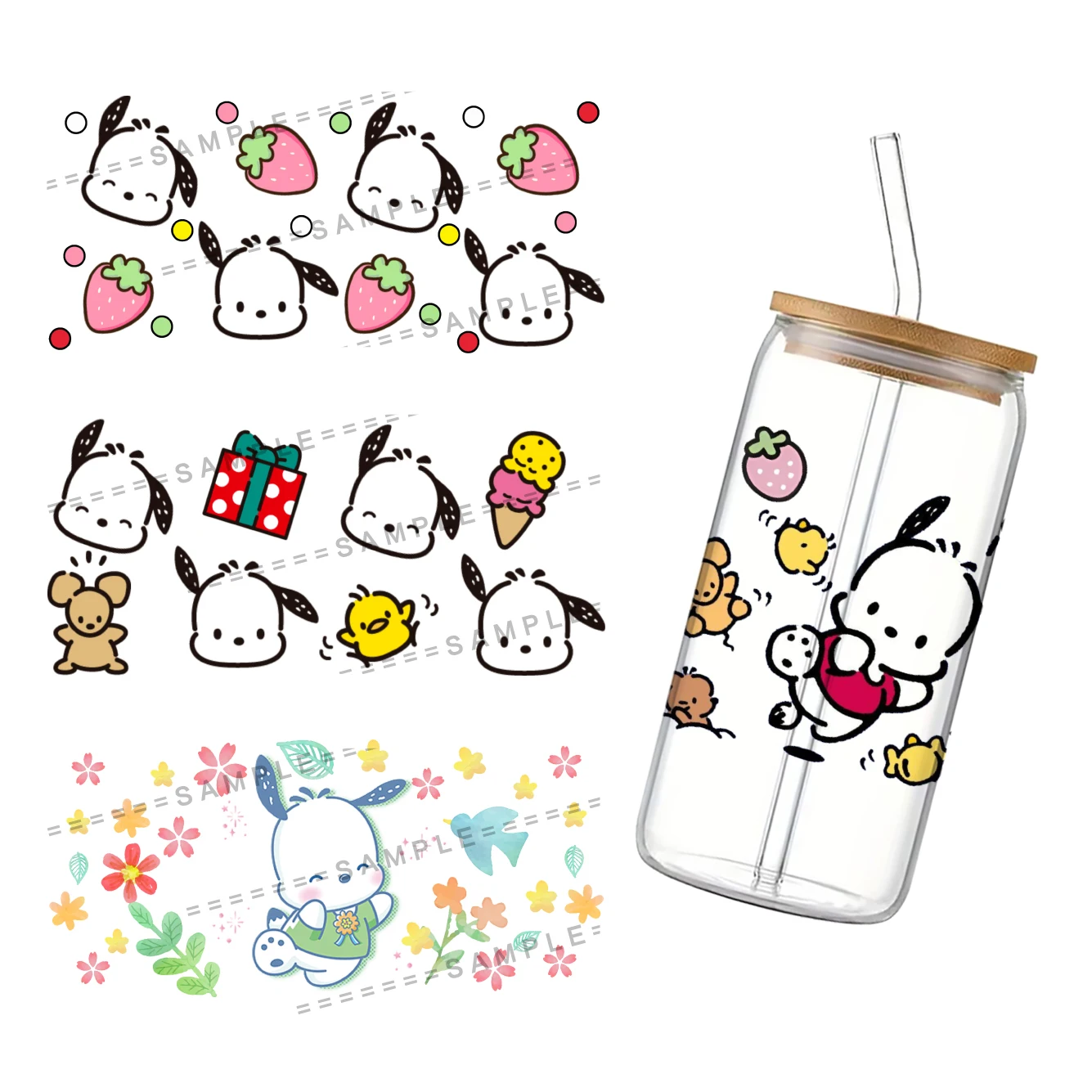 11x24 см sanrio pochacco 16 унций - Фотография_3