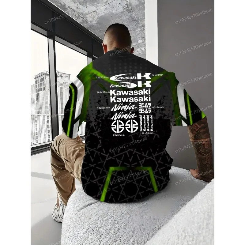Kawasaki топ футболка мужская уличная - Фотография_5