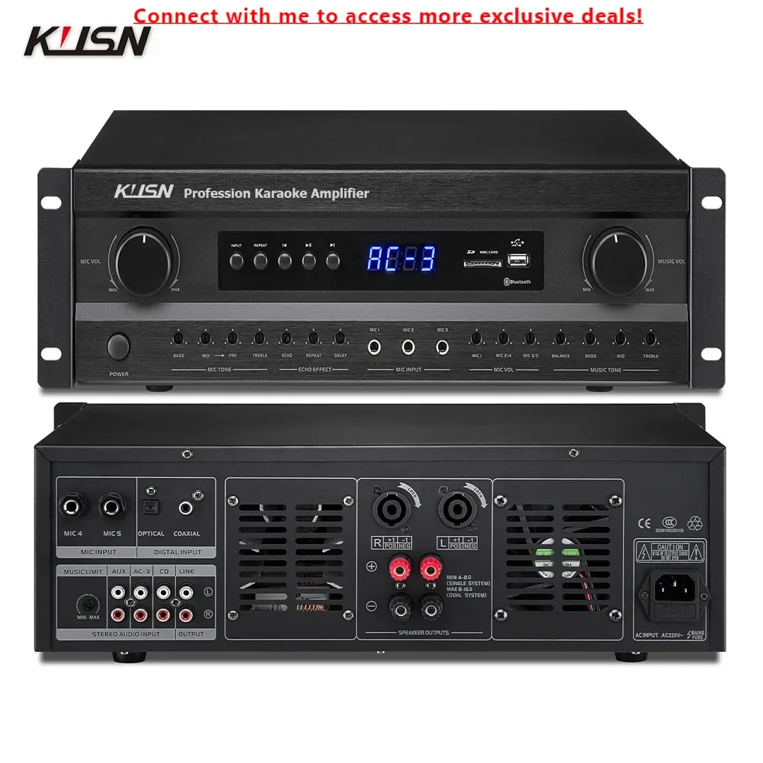Профессиональный цифровой усилитель мощности для караоке