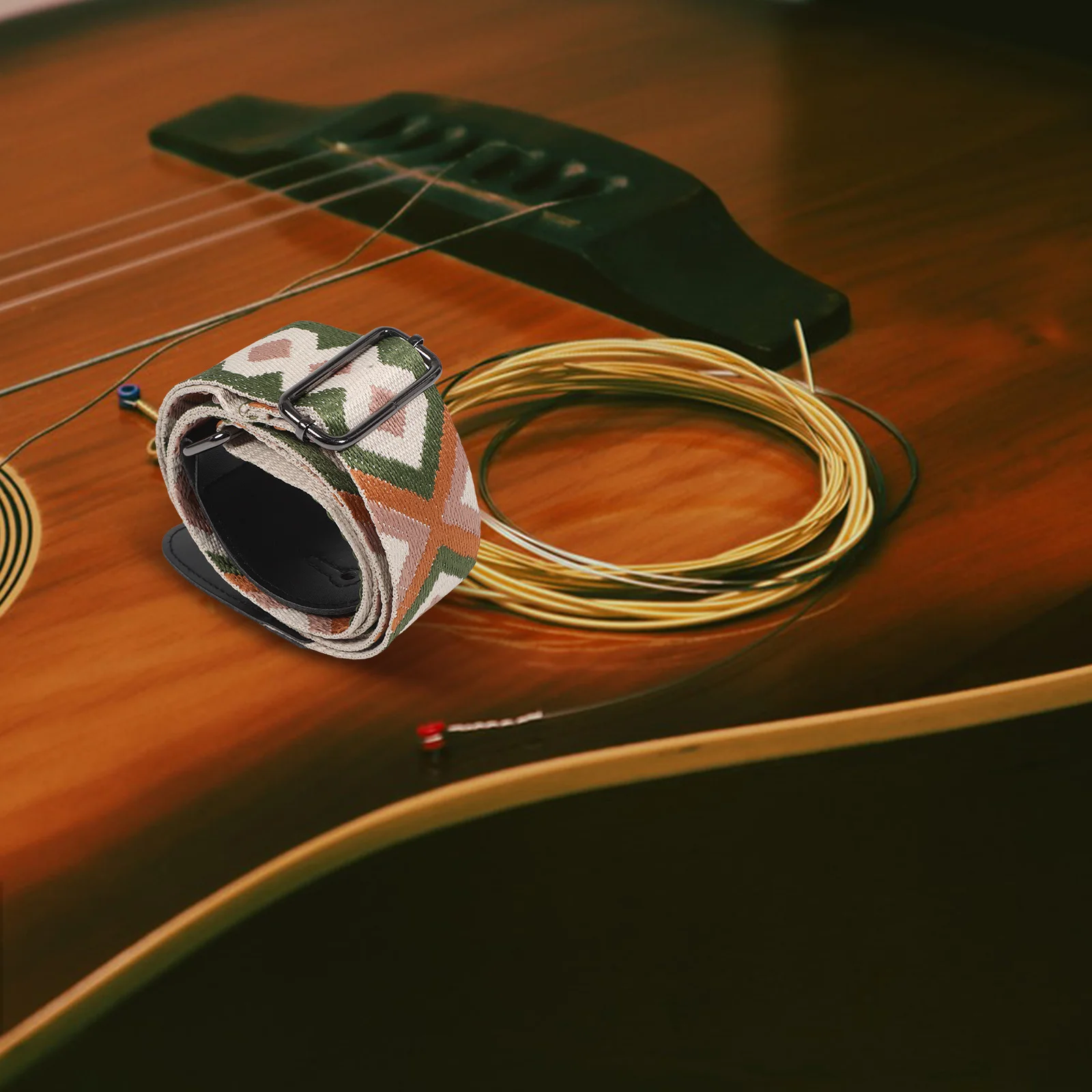 Ремень для гитары с вышивкой в стиле бохо - Фотография_4