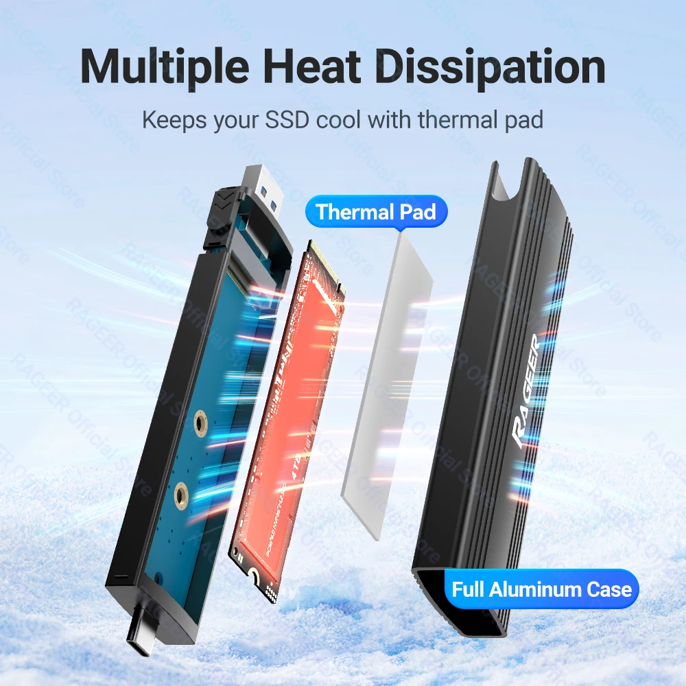 Корпус ssd rageer 10 гбит/с m - Фотография_4