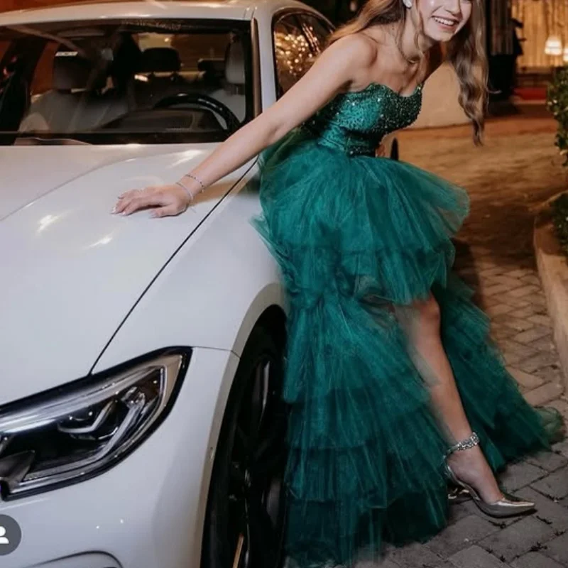 Темно-зеленые платья quinceanera - Фотография_4