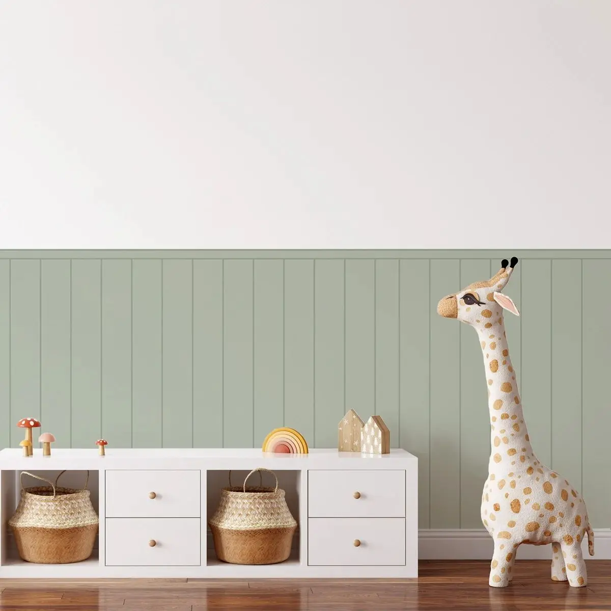 Светло-зеленые настенные панели - Фотография_4