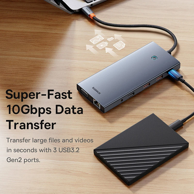 Baseus usb c hub type c к hdmi - Фотография_5