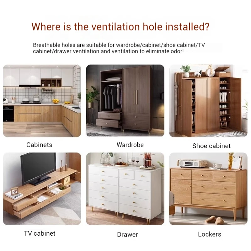 Крышки вентиляционных отверстий для дверей мебельного шкафа - Фотография_2