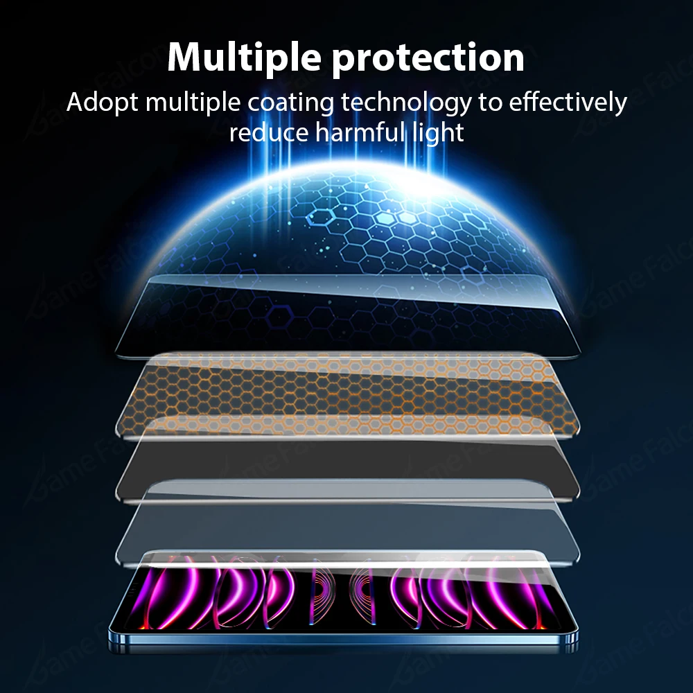 Закаленное стекло для ipad 10-го 9-го поколения a16 pro 12 - Фотография_5