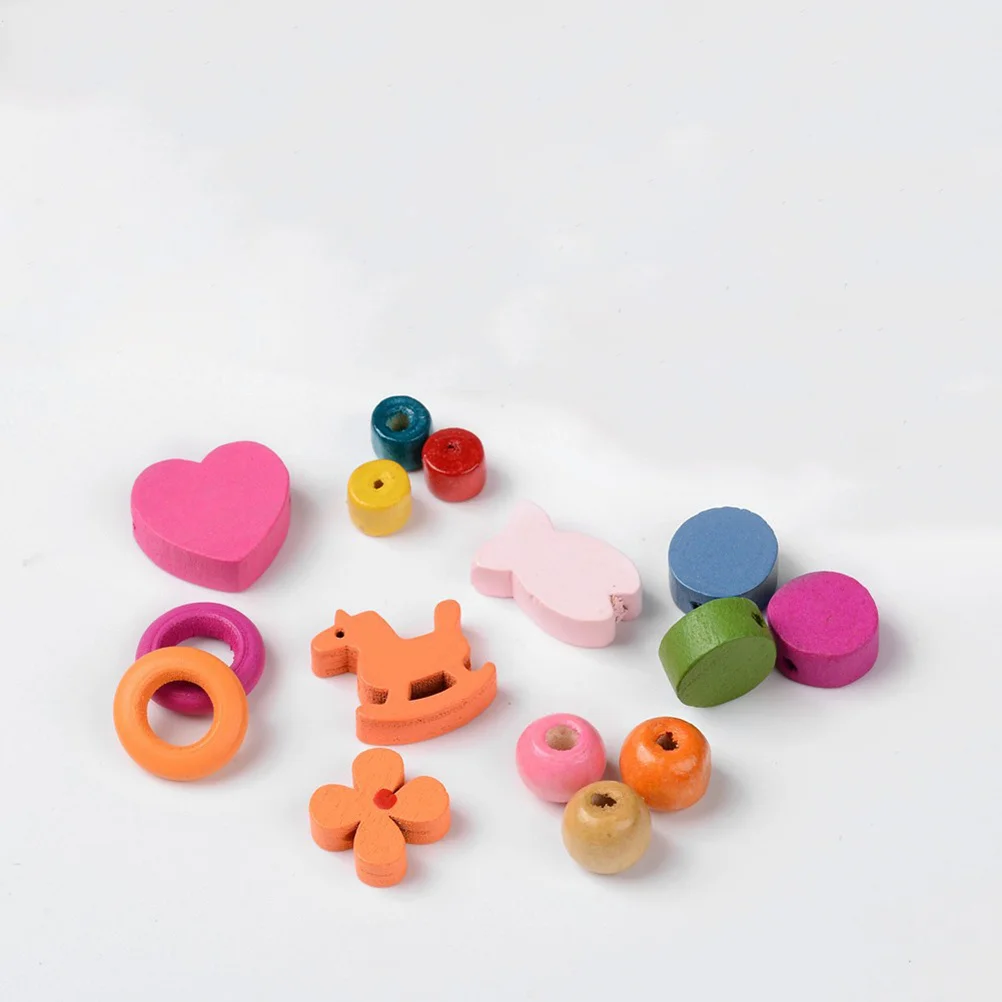 Деревянные бусины diy бусины браслет - Фотография_5