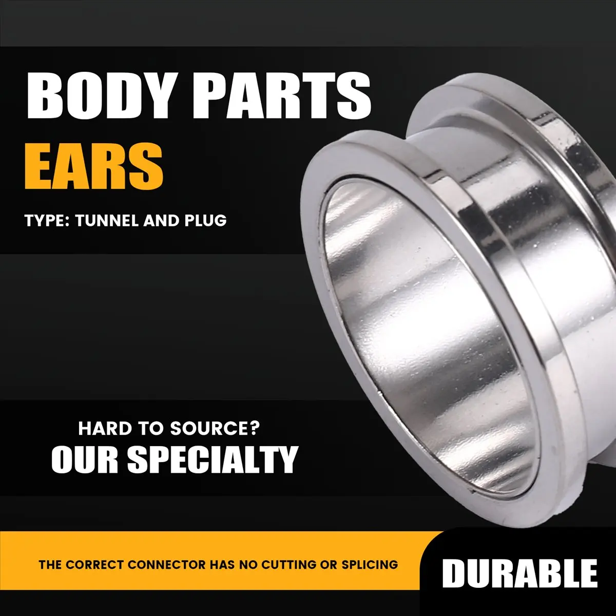 Abqr 1 пара винтовых затычек для ушей из нержавеющей стали - Фотография_3