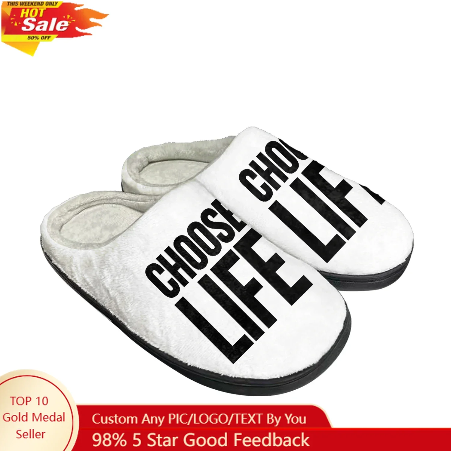 Домашние хлопковые тапочки choose life wham george michael