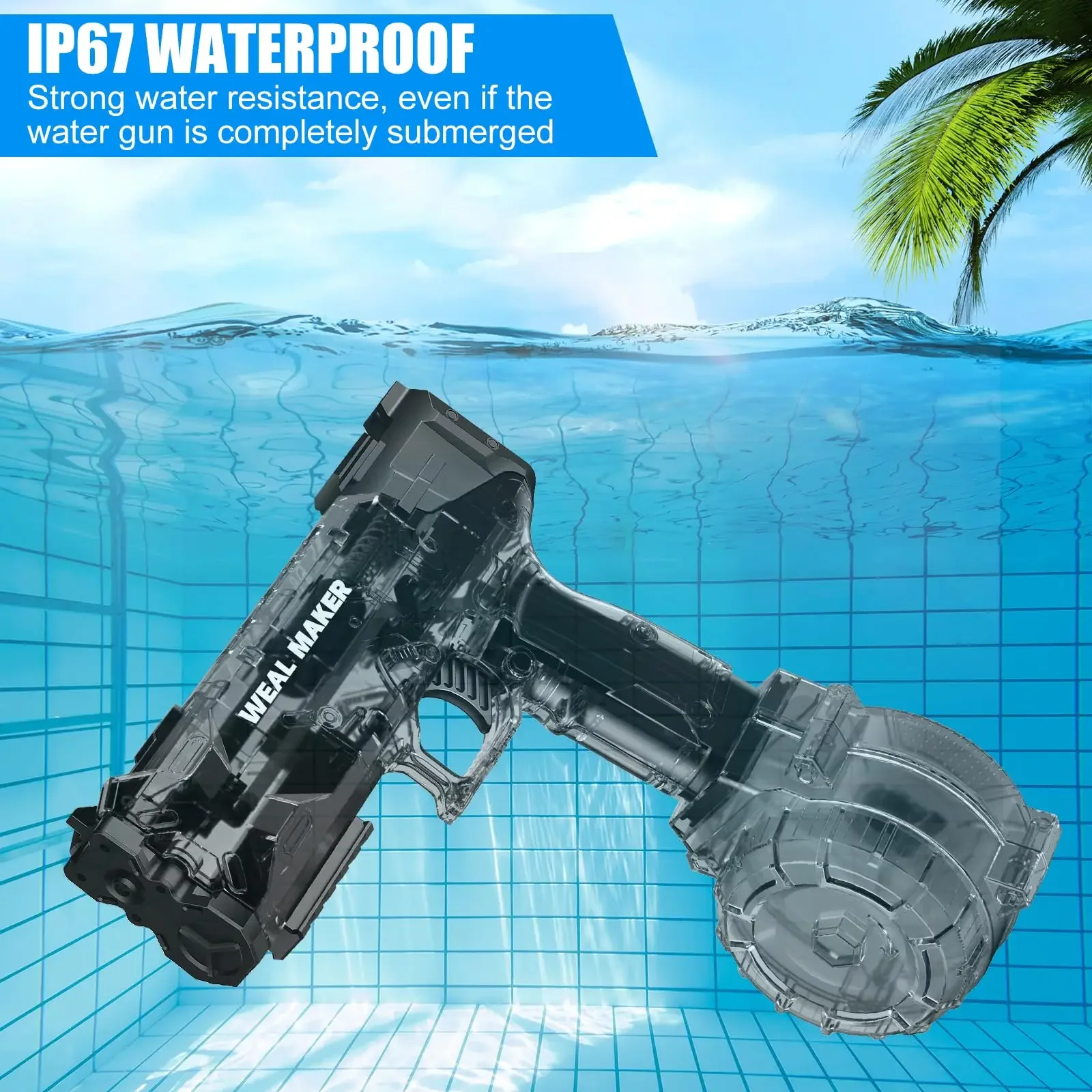 Новый электрический водяной пистолет thunder ice storm - Фотография_3