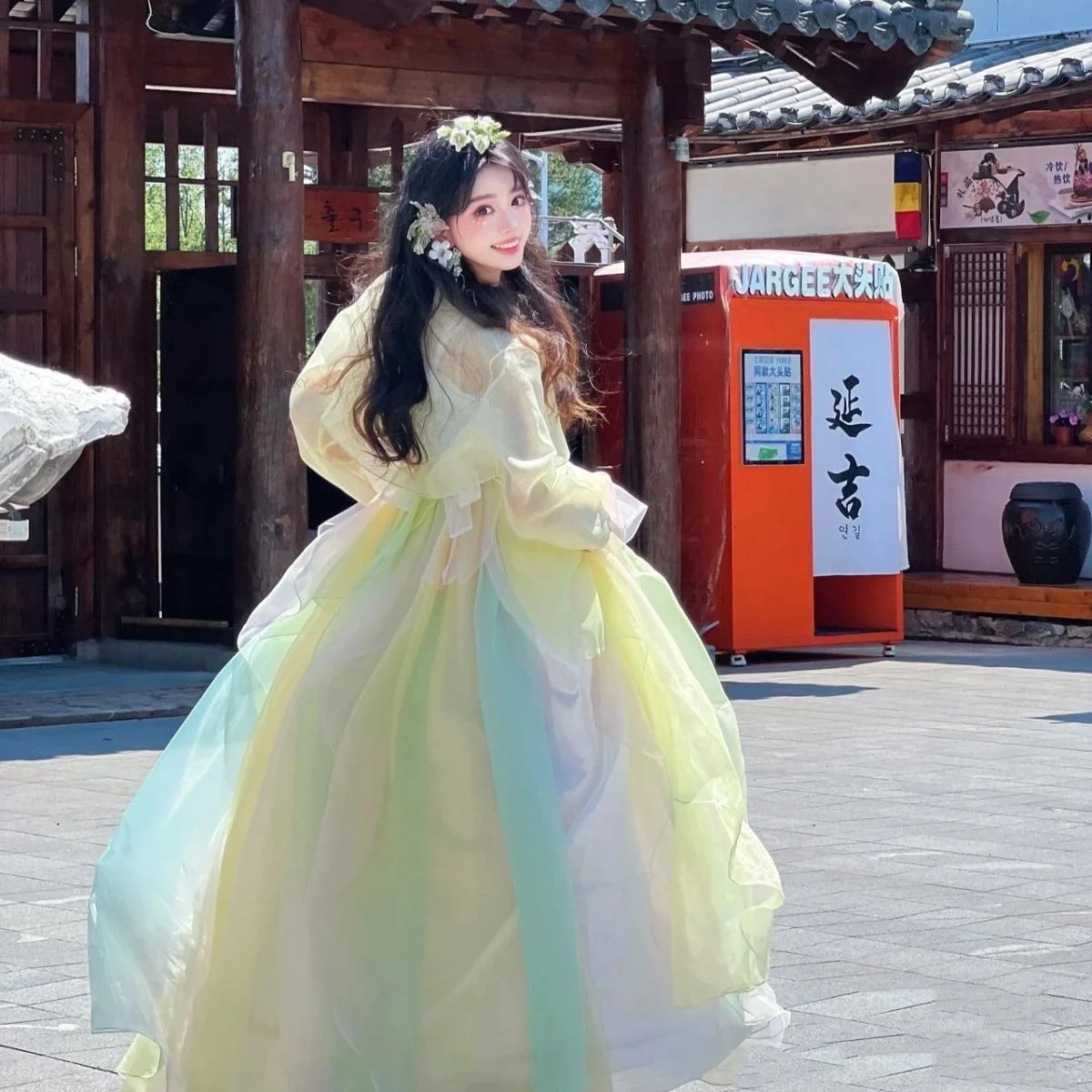 Корейская женская новая стильная традиционная корейская одежда - Фотография_2