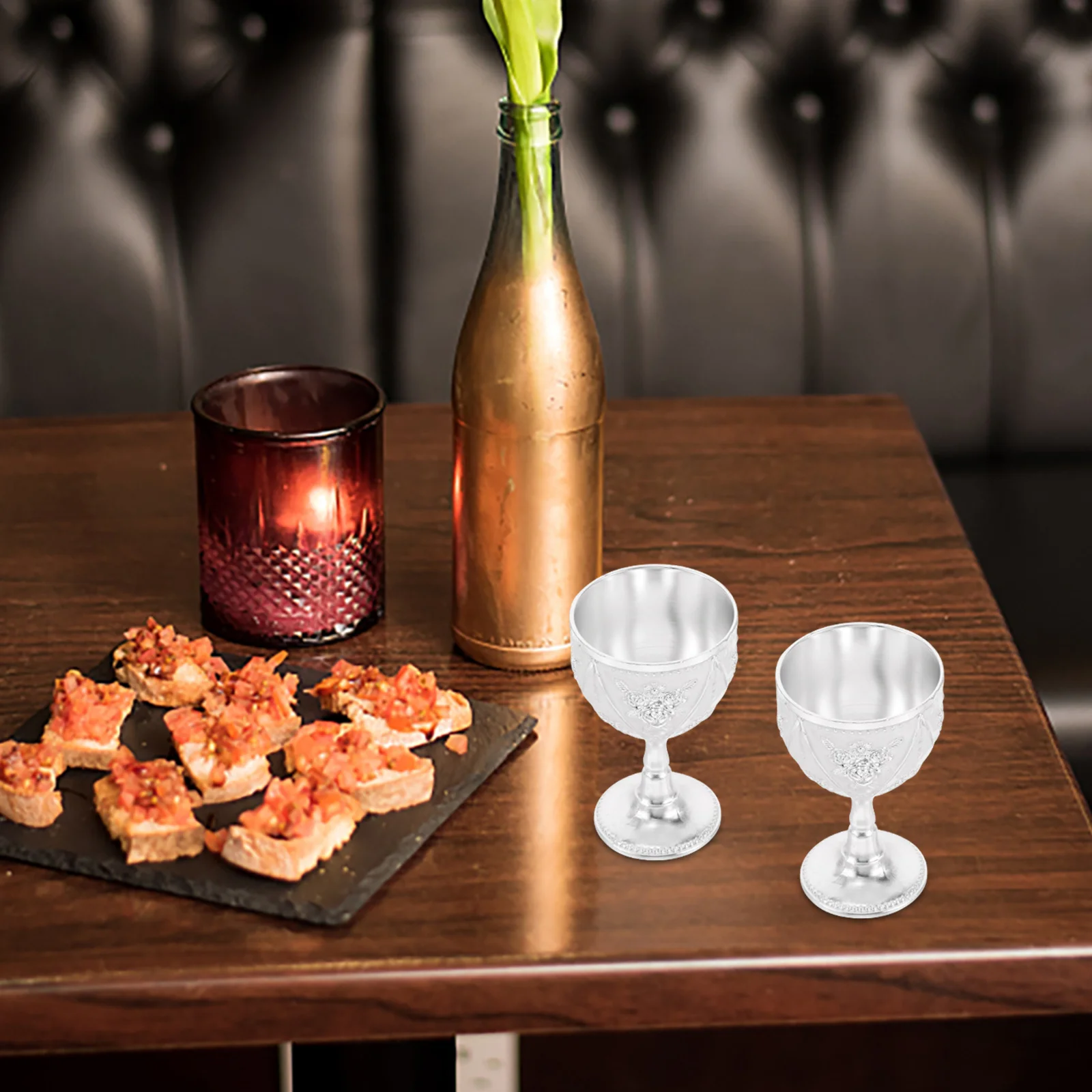 Нежные бокалы для вина в европейском стиле - Фотография_4