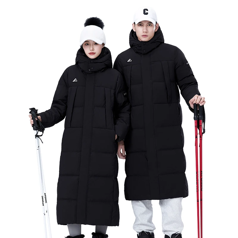 Женский толстый теплый свободный пуховик на белом утином пуху - Фотография_6