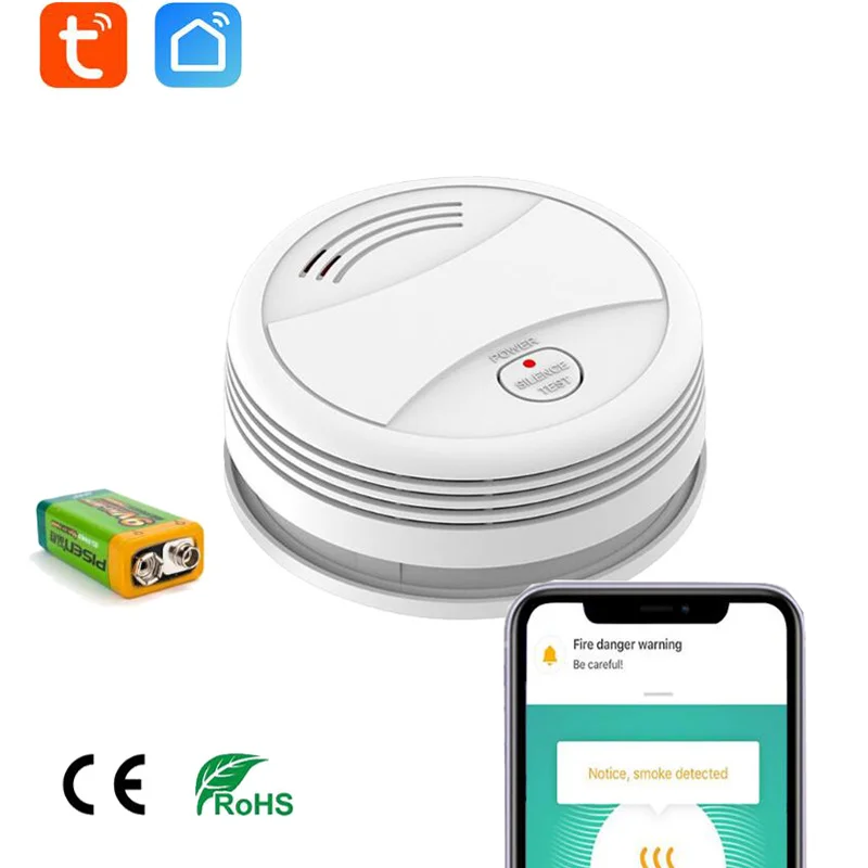 Uya детектор дыма wi-fi пожарная