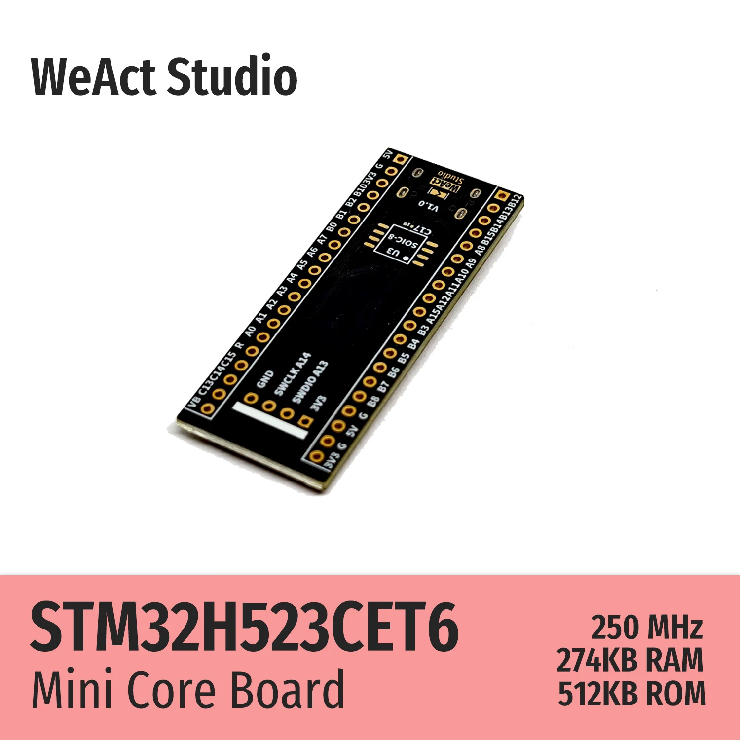 Weact stm32h523cet6 stm32h523ce - Фотография_2