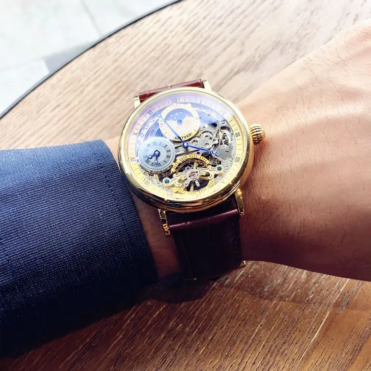 Новые полые автоматические механические часы - Фотография_3